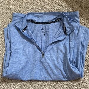 Nike Heather Blue 1/4 Zip